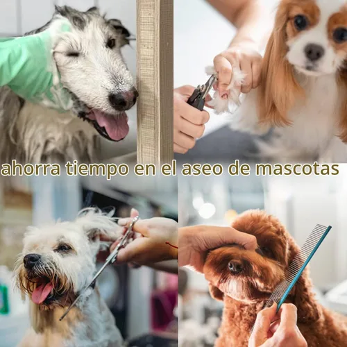 Vista 6 de Lazos de aseo para perros y mascotas, extensión de aseo para perros, 2 PCS correas extensoras para mesa de aseo, 4 anillos en D, lazo para salón