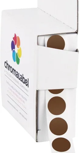 Vista 41 de ChromaLabel Kit de puntos verdes y rojos con código de color permanente de 1/2 pulgada, 2 cajas, 1000/caja