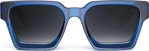 Vista 84 de VISOONE Moda 100% UV400 Protección Rectángulo TR90 Y2K Gafas de sol Accesorios para Mujeres Hombres RIVER, Transparente/Gris Rosa