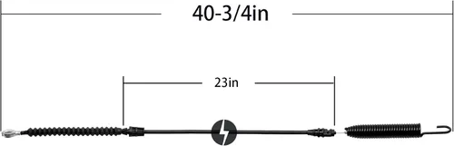 Vista 7 de Embrague de compromiso de hoja de plataforma de cortacésped de conducción, cable de 32 pulgadas para MTD Troy Bilt 946-05124A 746-05124, compatible