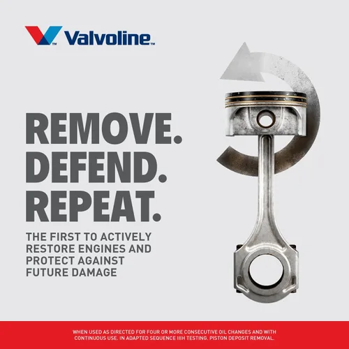 Vista 8 de Valvoline Restore & Protect Aceite de motor sintético 5W-30 de 5 cuartos de galón, caja de 3
