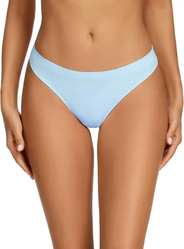 Vista 5 de voenxe - Paquete de 5 - 10tangas sin costuras para mujer, ropa interior discreta