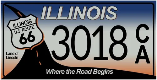 Vista 3 de Juego de 10 placas de metal para automóviles de Estados Unidos - réplicas de placas americanas reales de los estados americanos más famosos - MAD