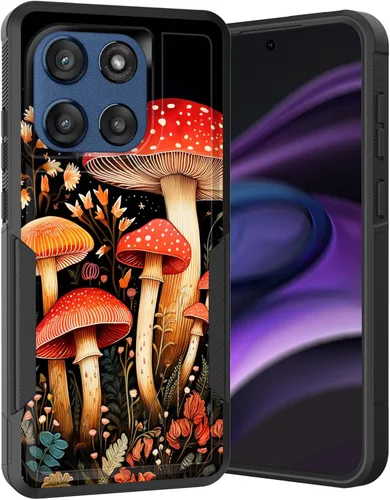 Vista 27 de para Moto G Play 4G 2024, funda de dos capas híbrida resistente y a prueba de golpes, PC duro + silicona suave protectora para Motorola Moto G Play