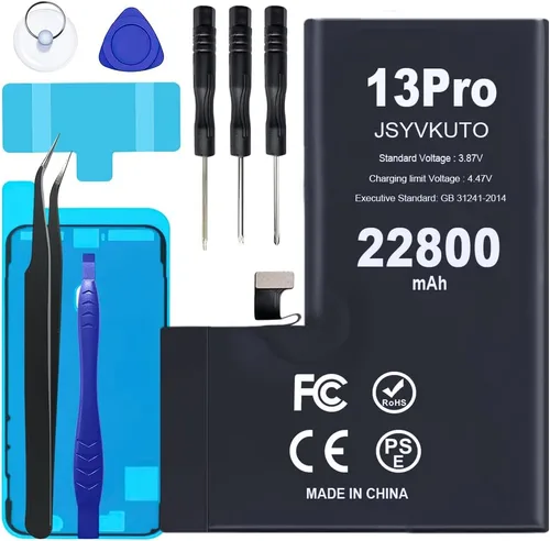 Vista 7 de Batería de 22800 mAh para iPhone 11, nueva batería de repuesto de 0 ciclos de mayor capacidad para iPhone 11 con juego completo de herramientas
