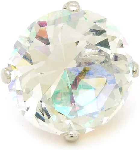 Vista 12 de Fashion 21 Anillo elástico de piedra colorida de cristal extra grande para mujer Amatista