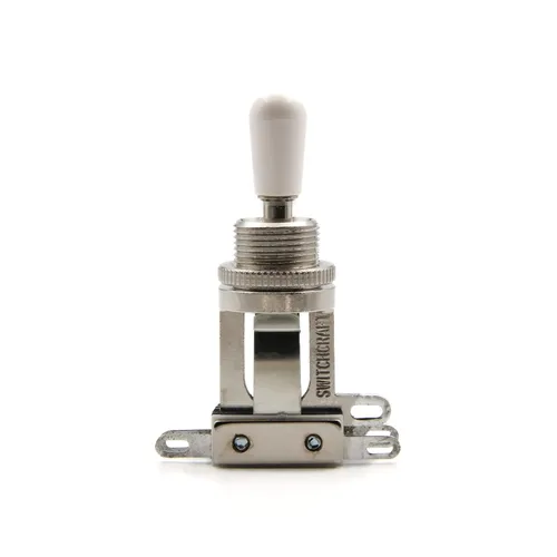 Vista 6 de Switchcraft - Interruptor de palanca de 3 vías, recto corto con punta de interruptor ámbar genuina para guitarras eléctricas Les Paul