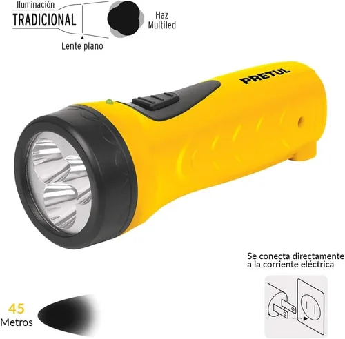Vista 2 de Linterna recargable LED, 10 lúmenes, Pretul