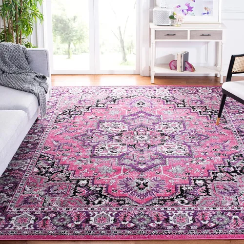 Vista 15 de SAFAVIEH Skyler Collection SKY126M - Alfombra bohemia estilo medallón envejecido, no desprende pelusa, para sala de estar o dormitorio, 2 x 4 pies