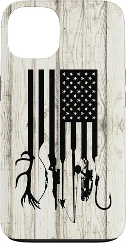 Vista 7 de iPhone 16 Blanco Rústico Pesca Y Caza Pistola Ballesta USA America Case