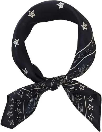 Vista 29 de FONYVE Bufandas 100% de seda de morera para mujer, bufanda cuadrada ligera de satén para la cabeza, bufanda pequeña de seda para dormir, 21 x 21