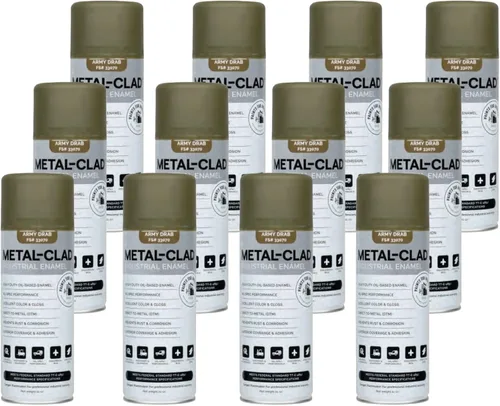 Vista 16 de Pinturas para la industria Esmalte industrial, Pintura en aerosol - Maquinaria de hierro de metal de acero - 1 lata (aluminio metálico) 9-S-1423