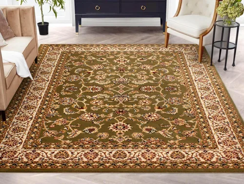 Vista 29 de Well Woven Barclay Collection Sarouk - Alfombra negra de 4 x 5 pies, para entradas, dormitorios pequeños, salas de estar Negro