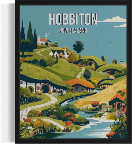 Vista 10 de Póster de paisaje de Adelaide Australia, arte de pared retro vintage, pintura de paisaje de la naturaleza, galería 23