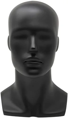 Vista 2 de DBM IMPORTS Cabeza de maniquí macho de 13 pulgadas de alto para mostrar pelucas sombreros auriculares máscaras gafas de sol