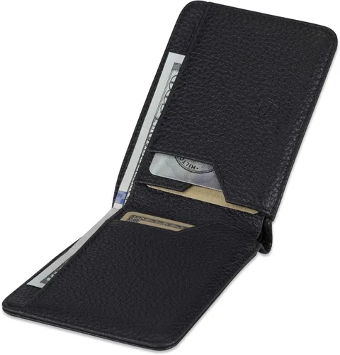 Vista 4 de Vaultskin MANHATTAN - Cartera plegable minimalista delgada y tarjetero de crédito con bloqueo RFID e ideal para bolsillo frontal