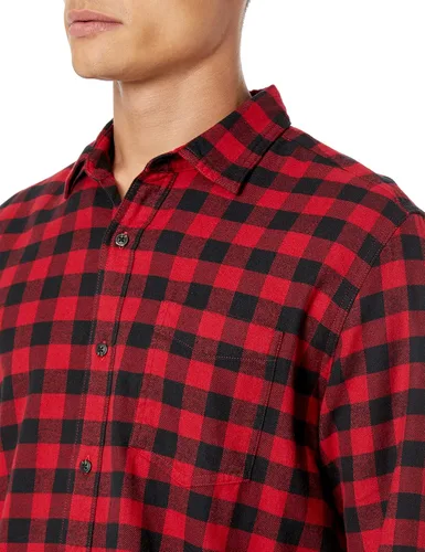 Vista 3 de Tienda Essentials - Camisa de franela de manga larga para hombre (disponible en tallas grandes y altas)