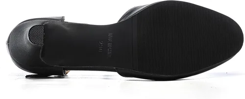 Vista 6 de kkdom Zapatos de tacón bajo con correa en T y puntera cerrada para mujer