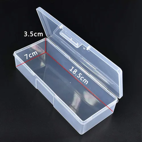 Vista 2 de Organizador de viaje para cosméticos de maquillaje, caja de lápices para brochas de papelería, píldoras, suplementos, portátil, 7.3 x 2.8 x 1.4