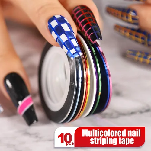 Vista 4 de Teenitor Diseñador de bolígrafos de uñas, herramienta de arte de uñas con 15 pinceles de pintura de uñas, herramienta de punteo de uñas, lámina