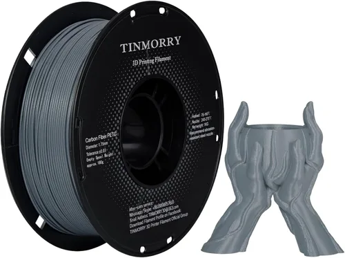 Vista 34 de TINMORRY - Filamento PETG CF de 1.75 mm para impresora 3D, compatible con Bambu LAB, Creality K1C, QIDI MAX3, FLASHFORGE Adventurer 5M, Prusa MK4