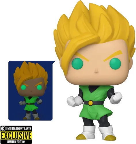 Vista 2 de POP Dragon Ball Z - Figura de vinilo Gohan Super Saiyan Funko exclusiva de Entertainment Earth (paquete con funda protectora de caja compatible)