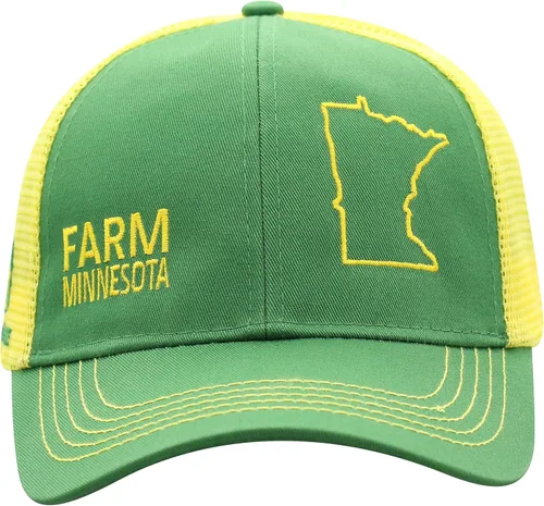 Vista 158 de John Deere Gorra de béisbol con logotipo y malla trasera con contraste, para hombre