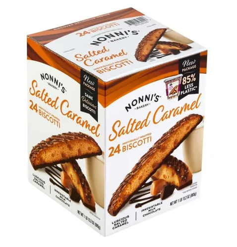 Vista 3 de Nonn'is Bisco'tti, Biscotti de caramelo salado, 24 ct.