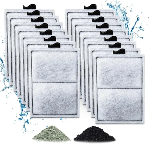 Vista 8 de Paquete de 8 cartuchos de filtro PF-L compatibles con filtros de potencia Top Fin Silenstream PF20, PF30, PF40 y PF75, cartucho de carbono