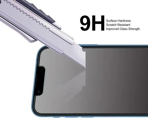 Vista 4 de Supershieldz (2 unidades) Diseñado para iPhone 13 Mini (5.4 pulgadas) + lente de cámara [vidrio templado], protector de pantalla, antiarañazos, sin