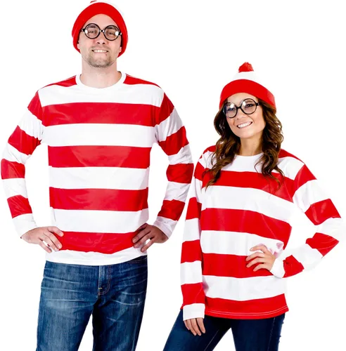 Vista 5 de Dónde está Waldo Deluxe Adult Costume Set