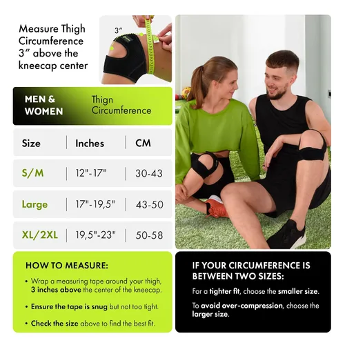 Vista 2 de GARNO Rodillera para hombres y mujeres, estabilizador de neopreno ajustable para desgarro de menisco, artritis, tendinitis, LCM, LCA, alivio