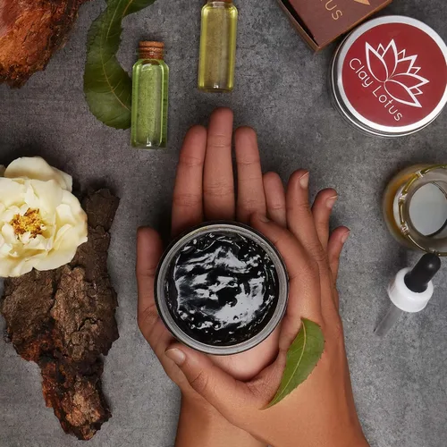 Vista 7 de Jabón facial orgánico, propenso al acné, limpiador de piel grasa con aceite de árbol de té y neem. Ingredientes totalmente naturales para manchas