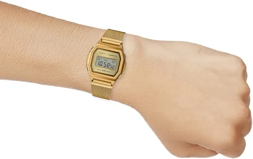 Vista 6 de Casio Collection Vintage Womens Digital Watch with Mesh Stainless Steel Strap