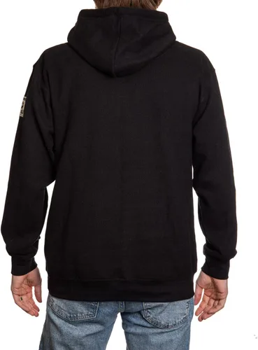 Vista 3 de Calhoun NHL Surf & Skate - Sudadera con capucha unisex con parche deshilachado de gofres – The Coastal Collection Boston Bruins