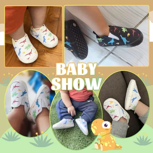 Vista 2 de Miamooi Zapatos deportivos para bebés y niñas con suela suave, zapatos para primeros caminos, casuales, planos, para recién nacidos, ligeros