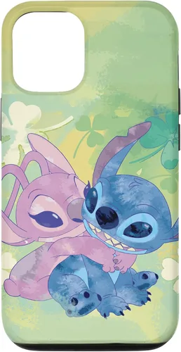 Vista 28 de Disney Stich and Angel Shamrock - Carcasa para iPhone 17, color verde