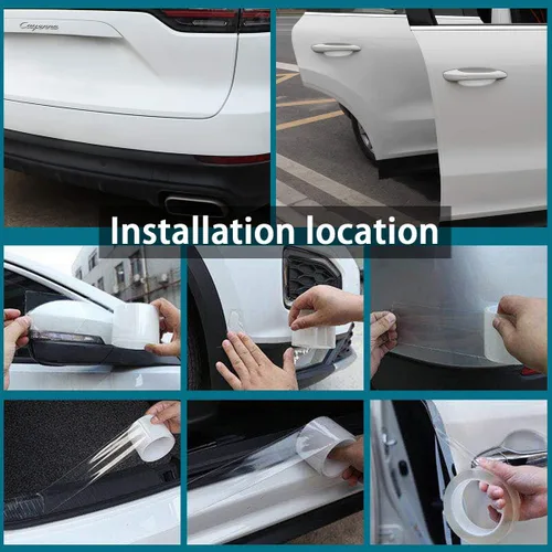Vista 14 de Storystore Protector Universal de Borde de Puerta de Automóvil, 2 Pulgadas x 33 Pies Protector de Umbral de Puerta, Tira Anticolisión Automotriz