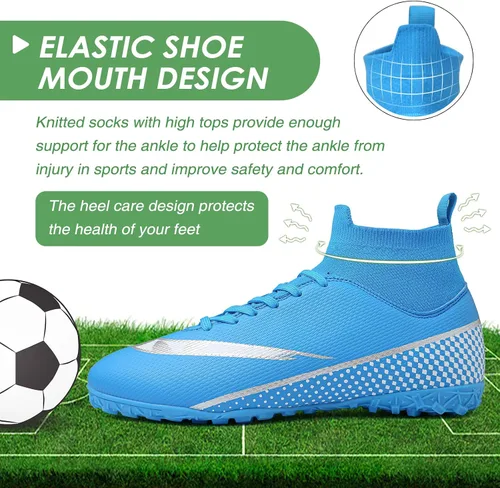 Vista 5 de CBUSTER Soccer Cleats Mens Women Outdoor Soccer Shoes for Big Boy AG TF