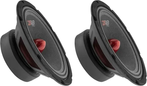 Vista 12 de DS18 PRO-GM6.4B - Altavoz de 6.5 pulgadas, rango medio, bala de aluminio roja, 480 W máximo, 140 W RMS, 4 ohmios, altavoces de puerta de audio