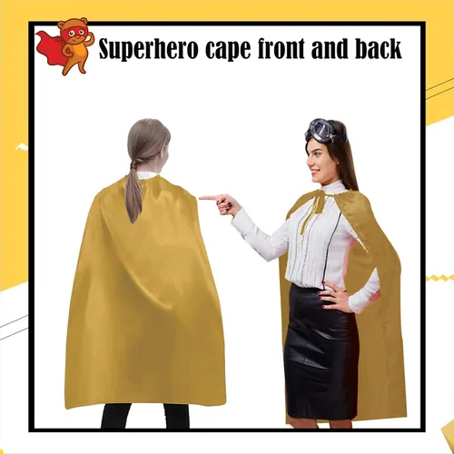 Vista 2 de MAKLULU Adult Superhero Capes and Masks - Superhero Party Capes Men & Women Party Dress Up-4 Packs