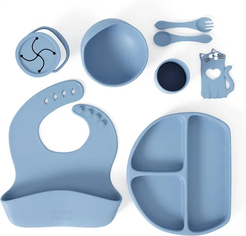 Vista 12 de Set de alimentación para bebés en color albaricoque completo BLW Supply Essentials (juego de 7 piezas)