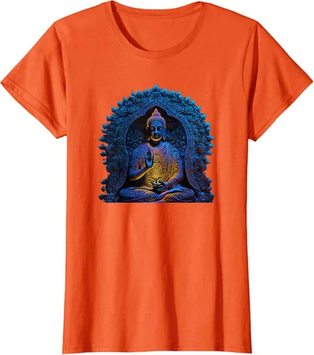 Vista 43 de Estatua de Buda Yoga Budismo Zen Buddhism Meditation T-Shirt Negro