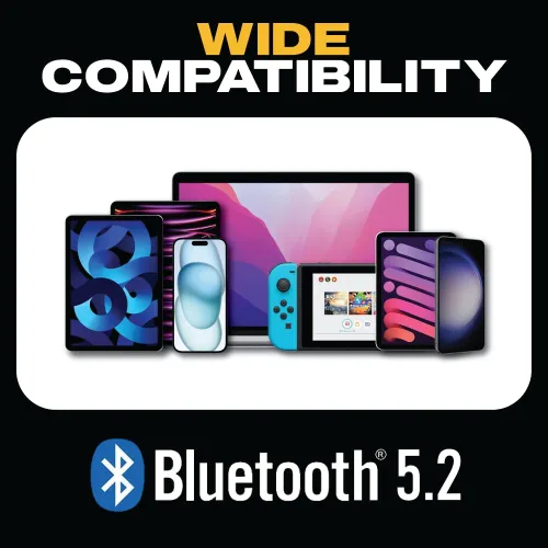 Vista 6 de DEWALT Auriculares de Banda para el Cuello Bluetooth de Servicio Pesado - Edición Especial Negra, Auriculares Inalámbricos Bluetooth 5.2