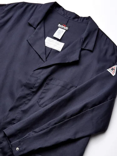 Vista 4 de Bulwark mens Fr Concealed Snap-front Lab Coat