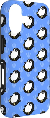 Vista 3 de Penguin Phone Case Gifts Pattern Baby Cute Animal Blue Case for iPhone 17