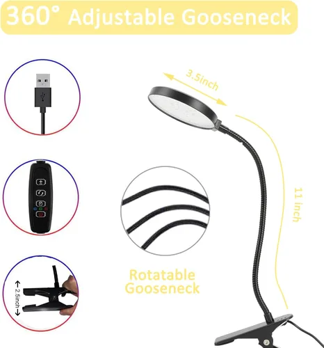 Vista 6 de Luces de cultivo para plantas de interior, luces LED de espectro completo de 15 W con temporizador de encendido/apagado automático de 3/9/12 horas