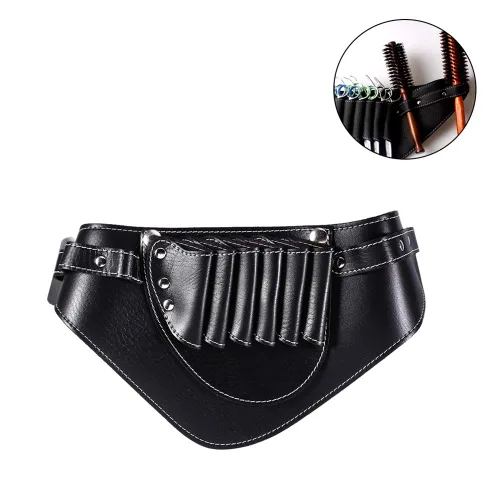 Vista 3 de Cinturón de fútbol de estilista, paquete de cintura, tijera, tijera, con cinturón, para peluquería, accesorios de baño, tijera, caso, herramientas