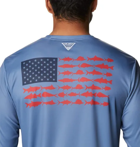 Vista 5 de Columbia Men's Terminal Tackle PFG Fish Flag Ls