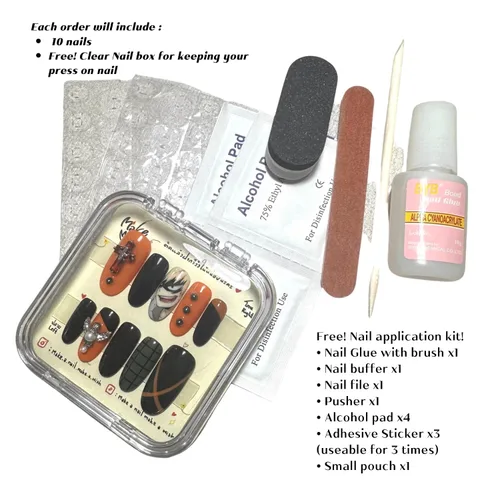 Vista 9 de Boudoir red angel! press on nails, False nail, fake nails, handmade, nail art design by make.a.nail.make.a.wish